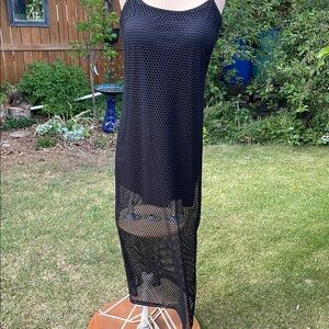 Summer Black Mesh Dress